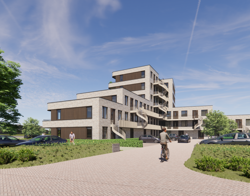 Impressie appartementen vanaf de achterzijde gezien
