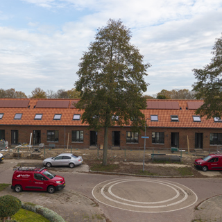 Vooraanzicht seniorenwoningen